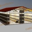 Быстровозводимый (Обшитый) склад 12000*25000*8000мм  3 яруса - uralbiznesstroi.ru – Красноярск