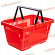 Корзина-пластик (20л) с 2-я ручк, цвет-красный - uralbiznesstroi.ru – Красноярск