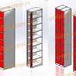  Шкаф сумочный разборный 300х500х1850 (ШхГхВ) 1х секционный 8-ячеечный S-0,6 мм (Дополнительная секция) - uralbiznesstroi.ru – Красноярск