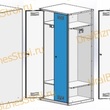 Шкаф гардеробный двухсекционный (Две двери) 1850*500*700 S-0,6мм - uralbiznesstroi.ru – Красноярск