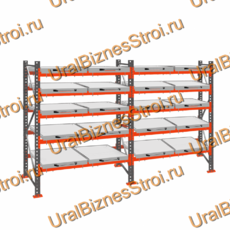 Стеллаж с выкатными платформами  2500*3600*1050 5 яруса 20 платформ - uralbiznesstroi.ru – Красноярск