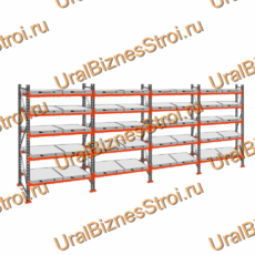 Стеллаж с выкатными платформами  2500*7200*1050 5 ярусов 40 платформ - uralbiznesstroi.ru – Красноярск