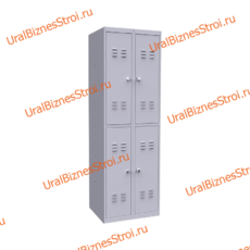 Шкаф гардеробный 4 секционный 4 двери 1850*500*800 S-0,7мм - uralbiznesstroi.ru – Красноярск