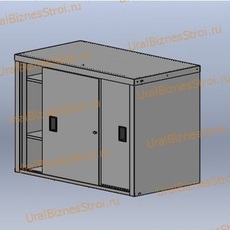 Шкаф архивный малый купе 925*2000*450 двухсекционный 2 раздвижные двери - uralbiznesstroi.ru – Красноярск