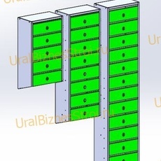 Ящик почтовый 1100*200*320 наклонный - uralbiznesstroi.ru – Красноярск