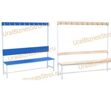 Скамья гардеробная 1стороння 450(1650)*375*2000 - uralbiznesstroi.ru – Красноярск