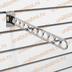 F 106 Кронштейн наклонный с 11-ю отверстиями, 400 мм., хром - uralbiznesstroi.ru – Красноярск