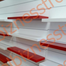 Полка ЛДСП/1200*300/(красная) - uralbiznesstroi.ru – Красноярск