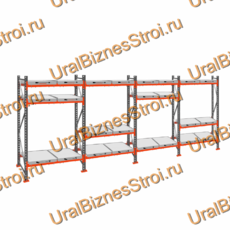 Стеллаж с выкатными платформами  3000*7200*1050 3 яруса 24 платформы - uralbiznesstroi.ru – Красноярск