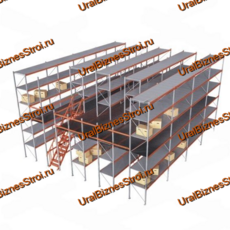 Мезонинный стеллаж 12м*12м 2 этажа 288 м2 - uralbiznesstroi.ru – Красноярск