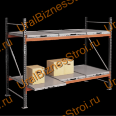 Стеллаж с выкатными платформами  2000*2700*1050 2 яруса 6 платформ - uralbiznesstroi.ru – Красноярск