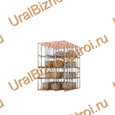 Стеллаж набивной паллетный (7000х4540х6000 мм), 3 линии, 4 яруса - uralbiznesstroi.ru – Красноярск