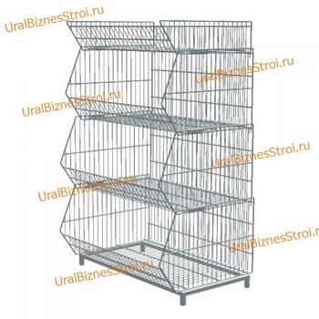 Горка из корзин (КОШ) складная, 3+1 облегченная - uralbiznesstroi.ru – Красноярск