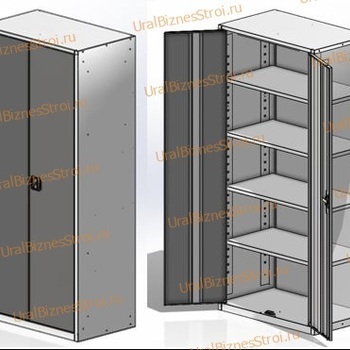 Шкаф архивный 1850*850*400 2-дверный - uralbiznesstroi.ru – Красноярск