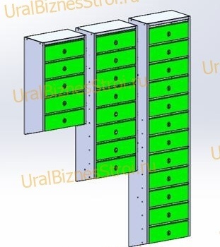 Ящик почтовый 600*200*320 наклонный - uralbiznesstroi.ru – Красноярск
