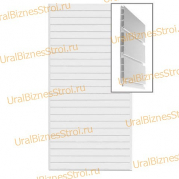 Экономпанель 1200*2400 РР пластик белая (вертикально) - uralbiznesstroi.ru – Красноярск