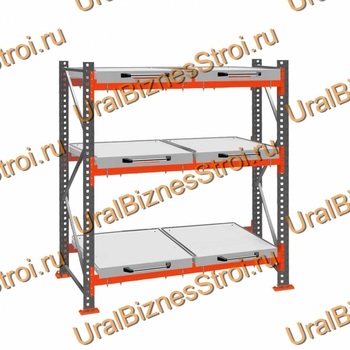 Стеллаж с выкатными платформами  3000*1800*1050 3 яруса 6 платформ - uralbiznesstroi.ru – Красноярск